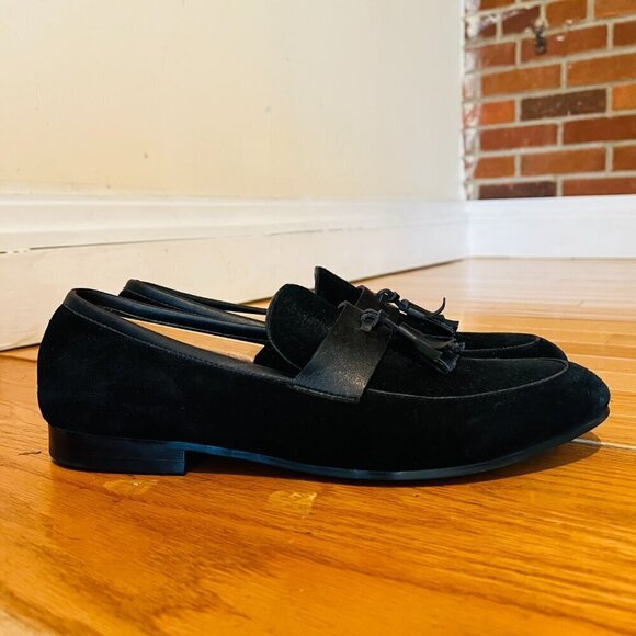 Saks Fifth Avenue Men’s Black Suede Tassel Loafers size 11 main image 9